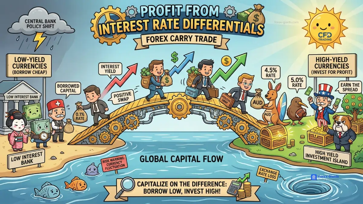Interest Rate Differentials infographic